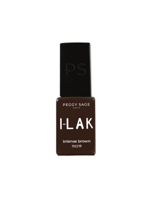 Vernis semi-permanent I-LAK – intense brown – couvrance pro, longue tenue