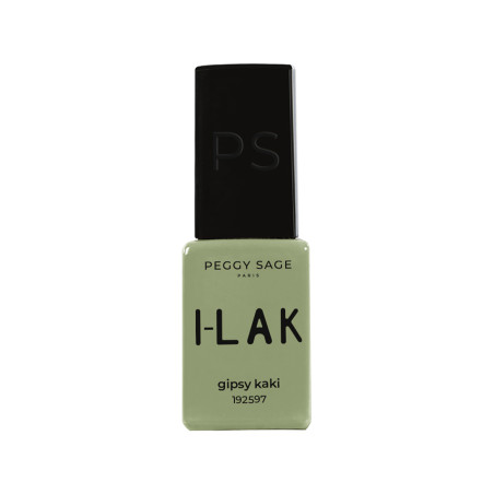Vernis semi-permanent I-LAK – gipsy kaki – couvrance intense, tenue 3 semaines