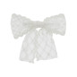 Barette cheveux avec noeud blanc Barette cheveux avec noeud blanc