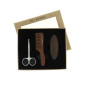 Set de barbe ciseaux - peigne - brosse Set de barbe ciseaux - peigne - brosse