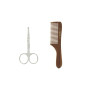 Set de barbe ciseaux - peigne - brosse Set de barbe ciseaux - peigne - brosse