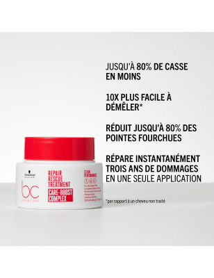 Masque cheveux abîmés BC Clean Repair Rescue Care-Boost Complex