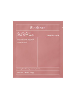 Masque visage Bio Collagen Real Deep - hydratation, pores, élasticité