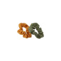 Lot de 2 chouchous en gaze de coton - Kaki et Moutarde Lot de 2 chouchous en gaze de coton - Kaki et Moutarde