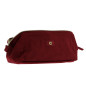 Trousse de make-up en velours côtelé Rouge