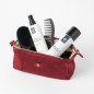 Trousse de make-up en velours côtelé Rouge