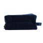 Trousse velours côtelé rectangulaire avec poignée Bleue Trousse velours côtelé rectangulaire avec poignée Bleue