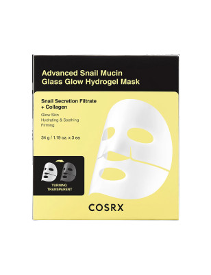 Masque hydrogel Advanced Snail Mucin Glass Glow - hydratation, éclat, apaisement
