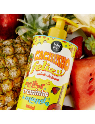 Crème coiffante Cachinho Feliz Salada de Fruta - démêle et active les boucles