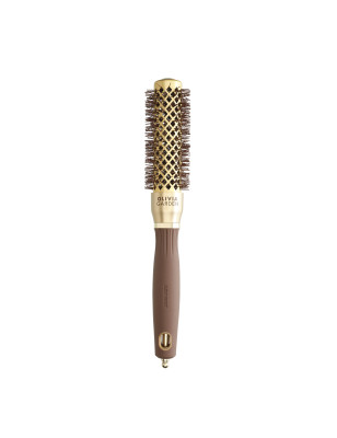 Brosse brushing ronde Expert Blowout Shine Wavy Bristles Gold&Brown 25mm