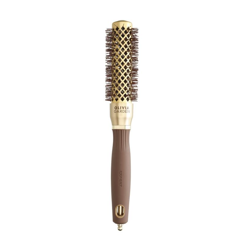 Brosse brushing ronde Expert Blowout Shine Wavy Bristles Gold&Brown 25mm Brosse brushing ronde Expert Blowout Shine Wavy Bristles Gold&Brown 25mm