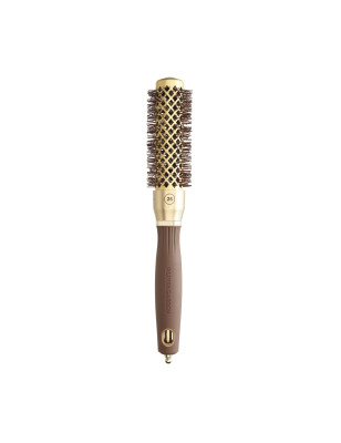 Brosse brushing ronde Expert Blowout Shine Wavy Bristles Gold&Brown 25mm
