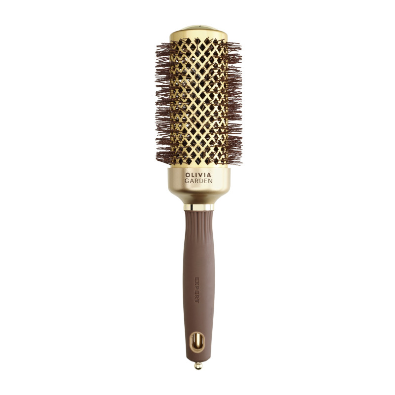 Brosse brushing ronde Expert Blowout Shine Wavy Bristles Gold&Brown 45mm Brosse brushing ronde Expert Blowout Shine Wavy Bristles Gold&Brown 45mm