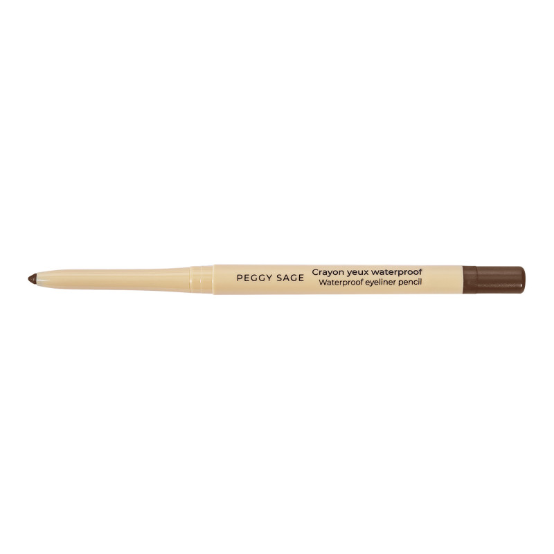 Crayon yeux rétractable waterproof brun - tracé précis, tenue longue durée