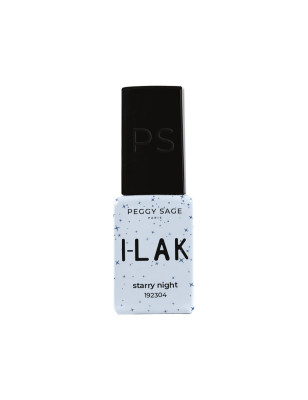 Vernis semi-permanent I-LAK - starry night - reflets argentés, tenue 3 semaines