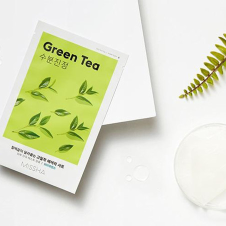 Masque tissu hydratant Green Tea - hydratation, confort, fraîcheur