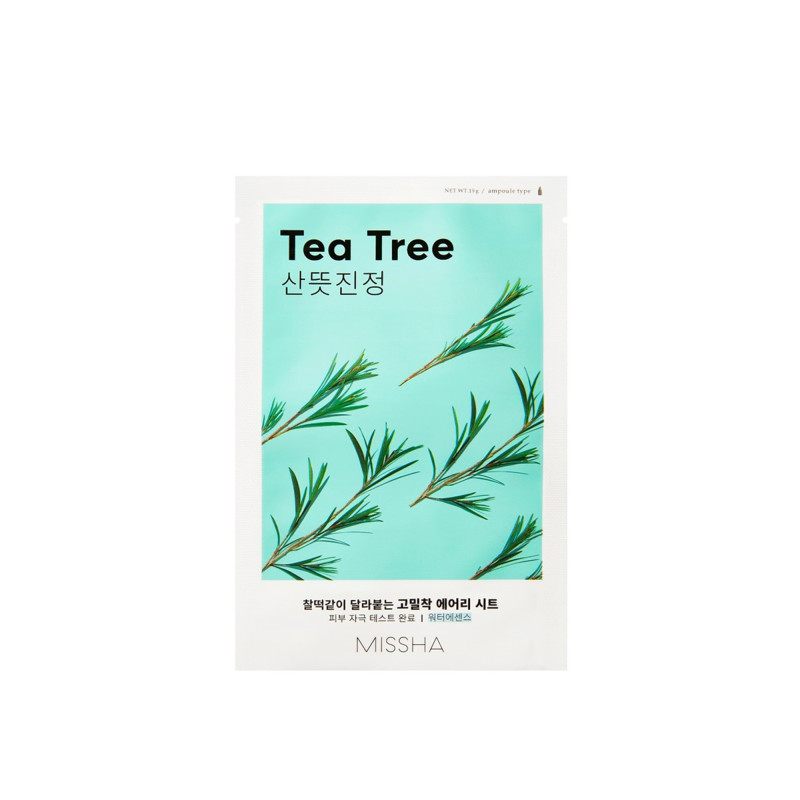 Masque tissu purifiant Tea Tree - peau nette, apaisée, rééquilibrée Masque tissu purifiant Tea Tree - peau nette, apaisée, rééquilibrée