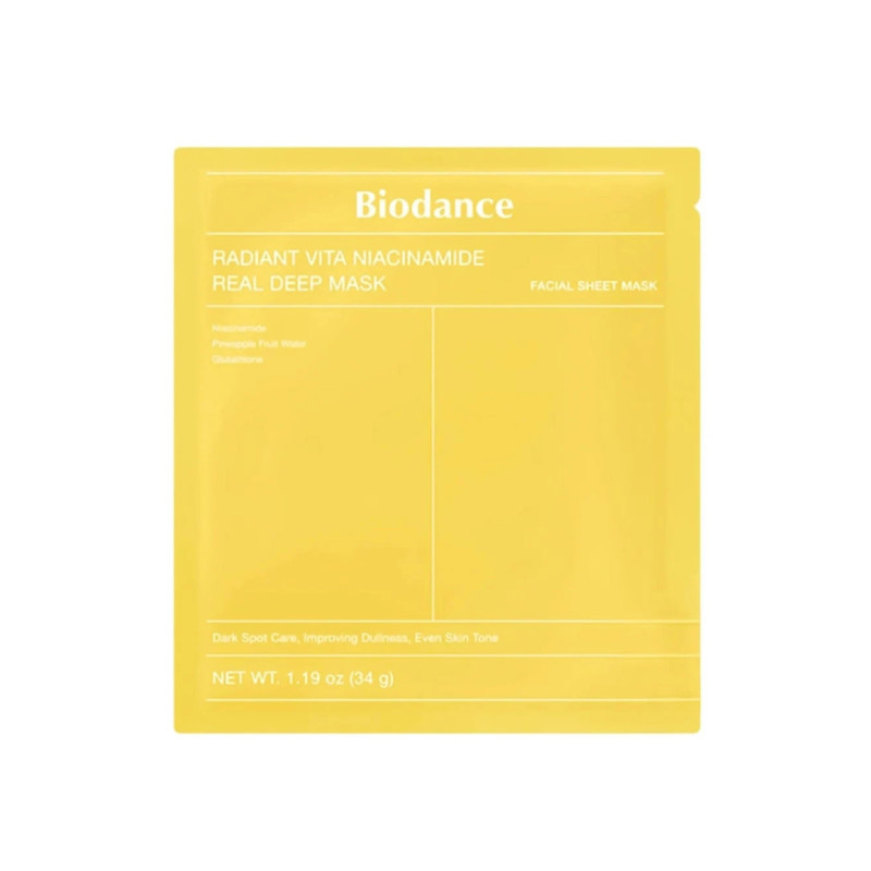 Masque visage Radiant Vita Niacinamide – éclat, uniformité, éclat vitaminé Masque visage Radiant Vita Niacinamide – éclat, uniformité, éclat vitaminé