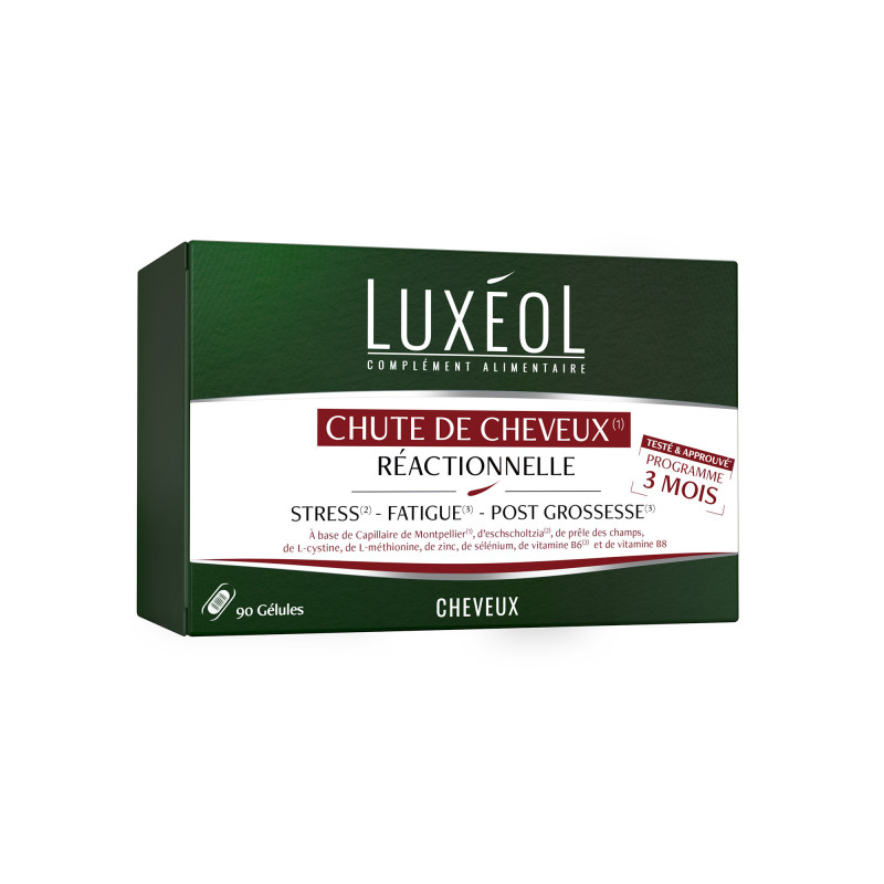 Complément alimentaire chute de cheveux réactionnelle - 3 mois Complément alimentaire chute de cheveux réactionnelle - 3 mois