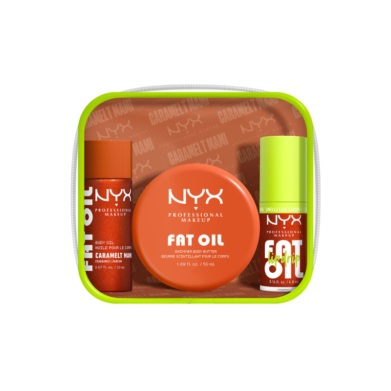 Mini kit Fat Oil Body Caramelt Mami (huile + beurre + gloss) 3 pièces 74.8ML Mini kit Fat Oil Body Caramelt Mami (huile + beurre + gloss) 3 pièces 74.8ML
