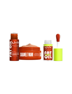 Mini kit Fat Oil Body Caramelt Mami (huile + beurre + gloss) 3 pièces 74.8ML