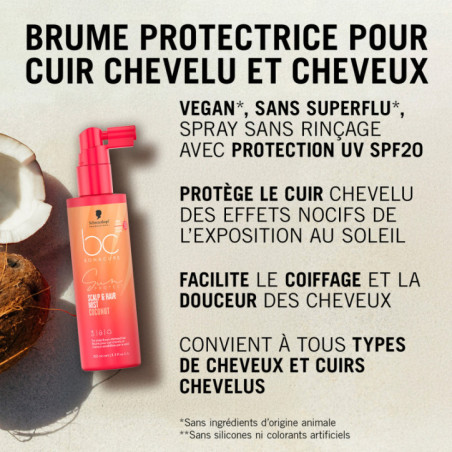 Brume Protectrice Cheveux et Cuir Chevelu BC Sun 100ml