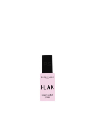 Vernis semi-permanent I-LAK – couleur Peach Sorbet, tenue longue durée