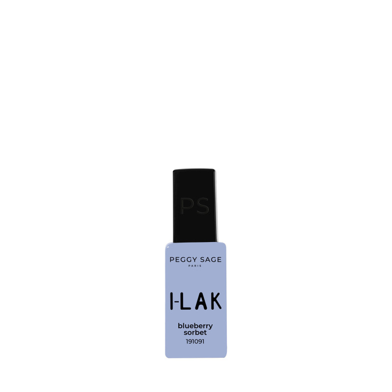 Vernis semi-permanent I-LAK – couleur Blueberry Sorbet, tenue longue durée