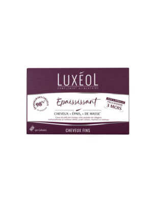 Luxéol Complément Alimentaire Épaississant 3 mois – épaissit, fortifie, sublime