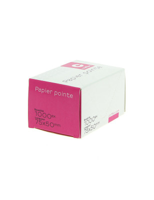 Boîte de 1000 papiers pointe 75x50mm
