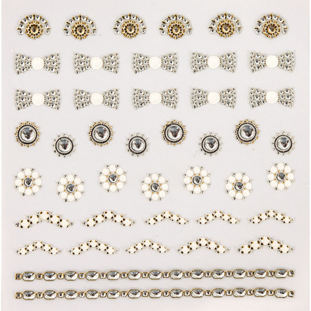 Décors adhésifs pour ongles Strass - Jewel