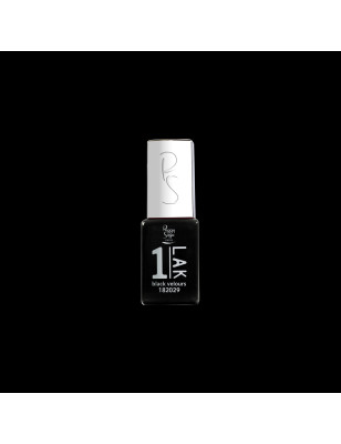 Mini vernis semi-permanent 1-LAK - Black velours
