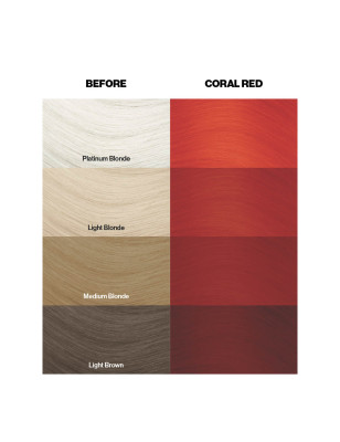 Coloration temporaire coral red n°57