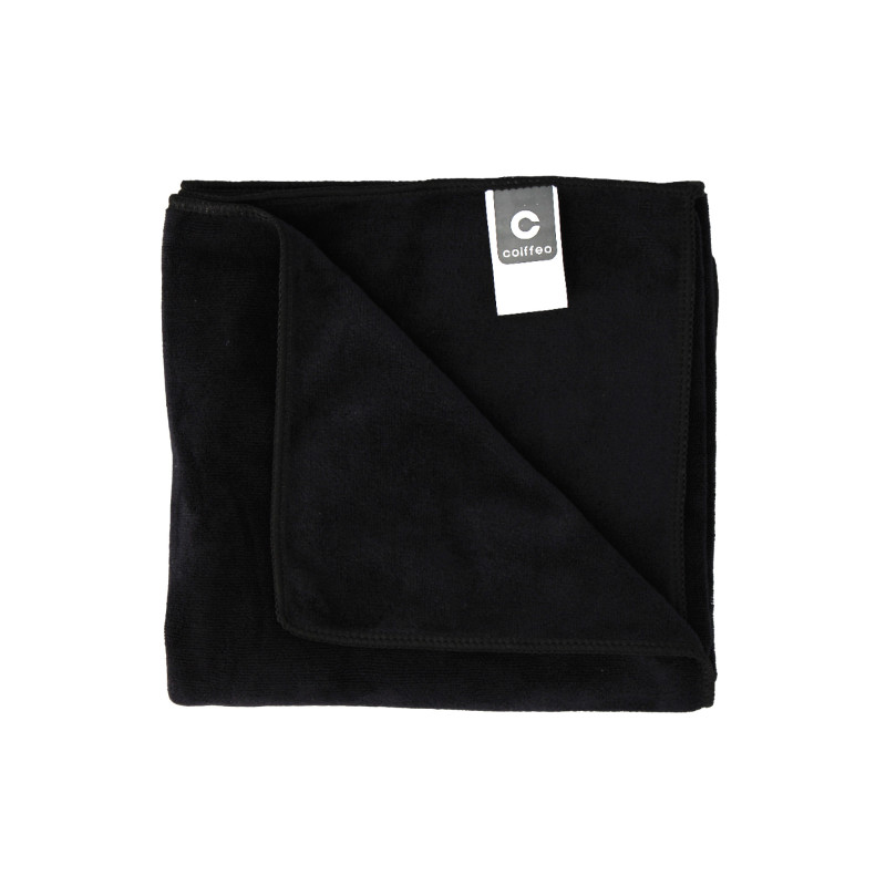 Serviette cheveux en microfibre Noire 45x95cm Serviette cheveux en microfibre Noire 45x95cm