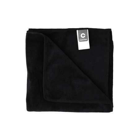 Serviette cheveux en microfibre Noire 45x95cm