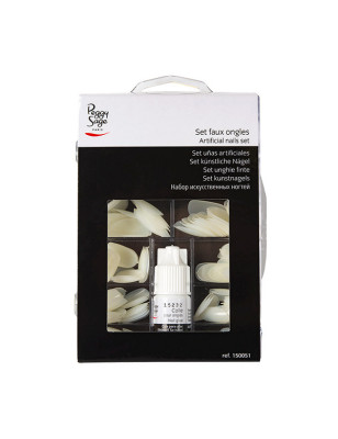 Faux ongles neutres + colle Set x200