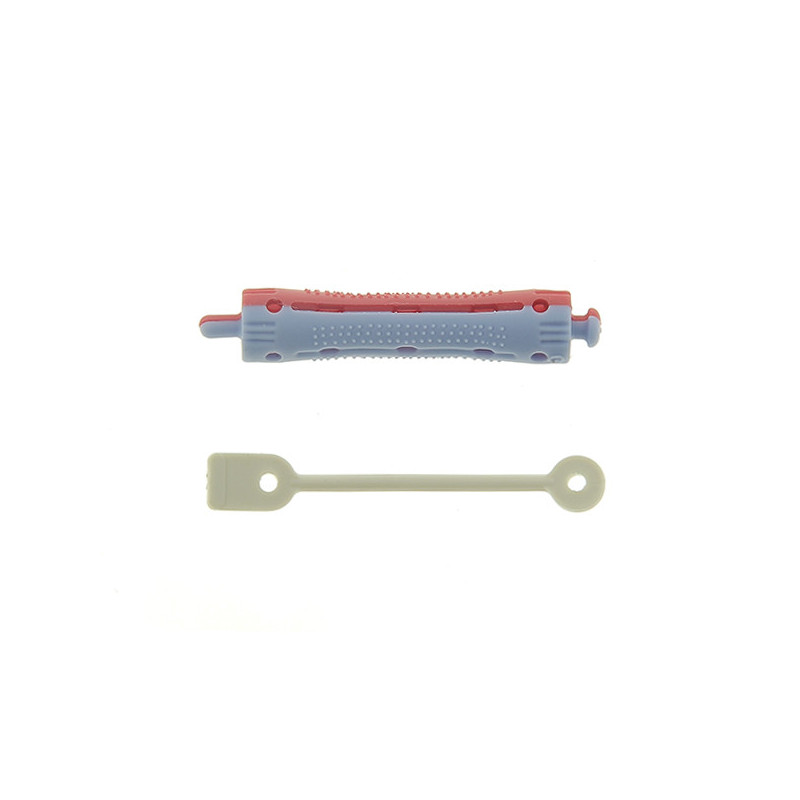 Bigoudis permanente courts 70x11mm x12 Bleu & Rouge Bigoudis permanente courts 70x11mm x12 Bleu & Rouge