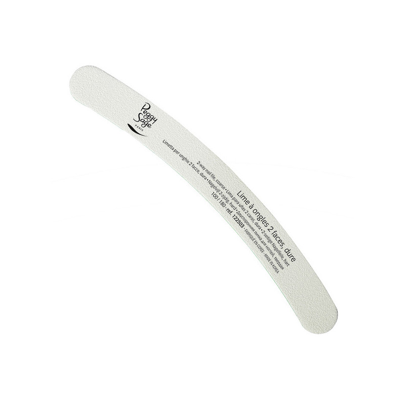 Lime à ongles banane 2 faces 100-180 Blanc Lime à ongles banane 2 faces 100-180 Blanc