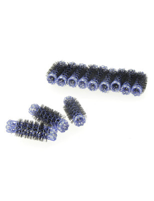 Rouleaux mise en plis 16mm x12 Bleu foncé