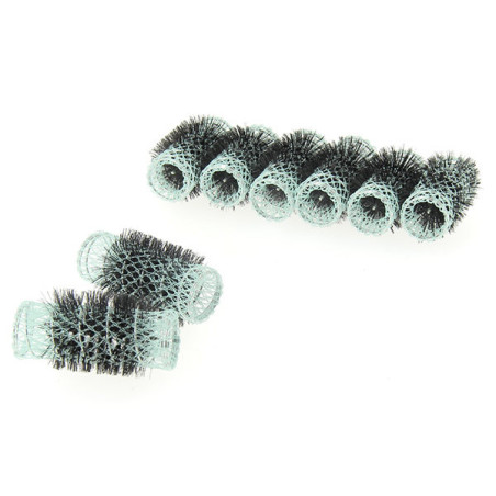 Rouleaux mise en plis 28mm x8 Bleu clair